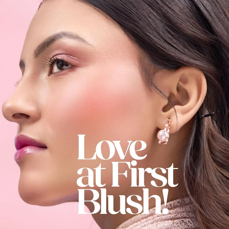 Hilary Rhoda Blush Rush | Highly Pigmented | Silky Smooth Texture | Available in 6 Shades | Matte Finish | Buildable Coverage | Blends Easily & Glides on Smoothly - 6g (Cherry Blossom | Shade 02) thumbnail 4